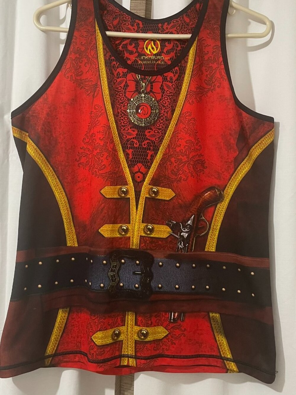 INKnBURN Pirate Running Singlet Women's 2XL Rare Athletic Tank